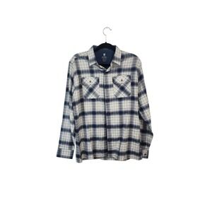 KÜHL Men's Plaid Flannel Long‎ Sleeve Button Up Shirt - Medium - Casual